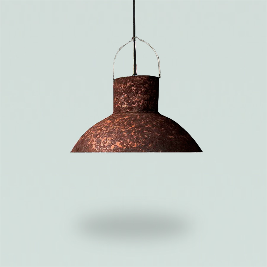 Lamp Bora With Bar Iron Wood